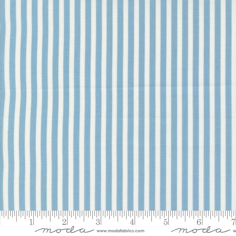 Shoreline - Simple Stripe In Light Blue - Camille Roskelley - Moda 