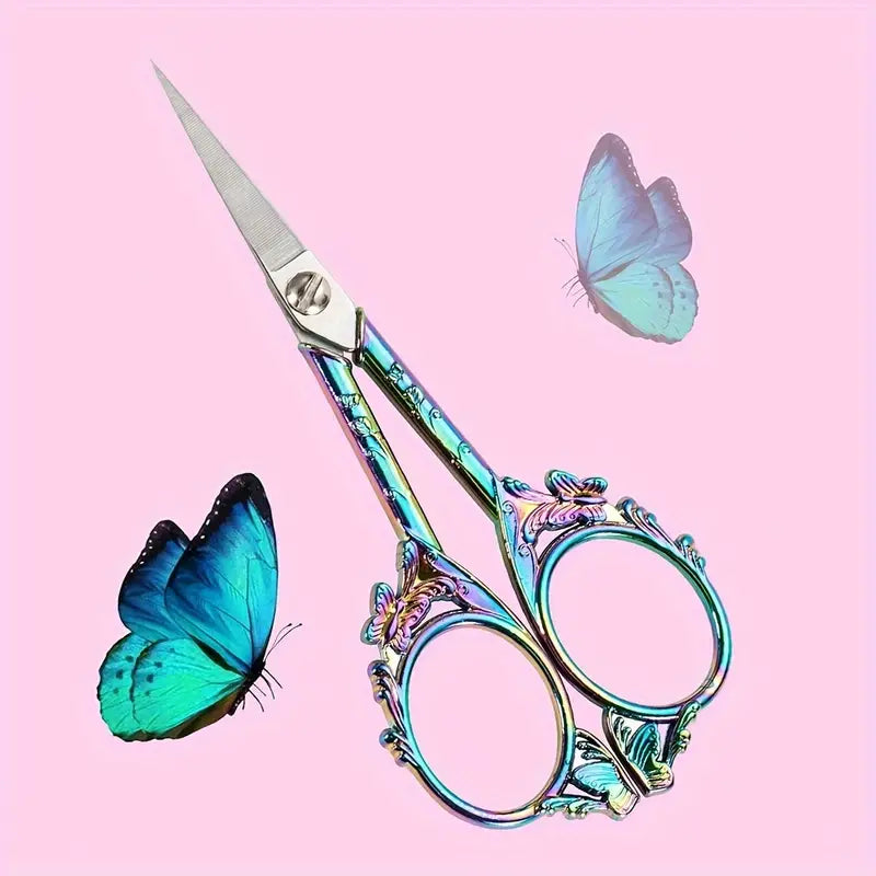 Premium Iridescent Butterfly Scissors - Essential Notions