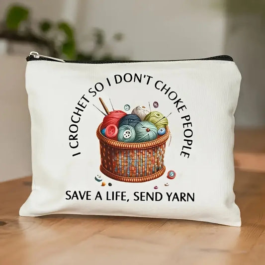 Sew n' Stash Bag - Save a Life Send Yarn - Essential Notions