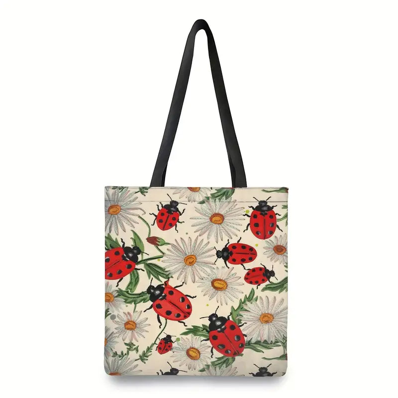 Sew n' Stash Premium Tote Bag - Ladybug Picnic - Essential Notions