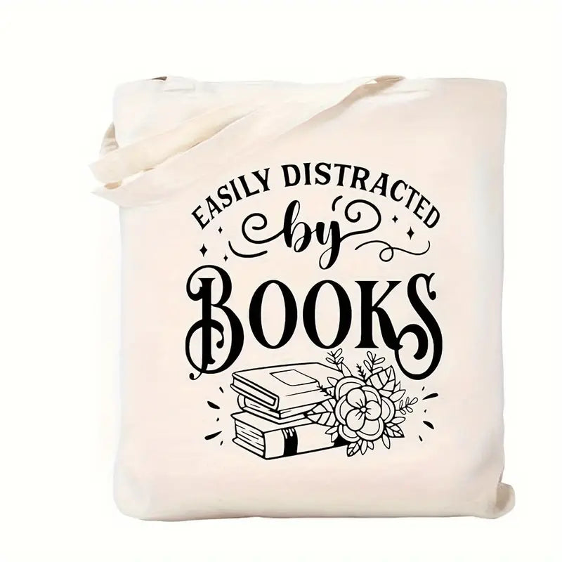 Sew n' Stash Tote Bag - Easily Distracted by Books