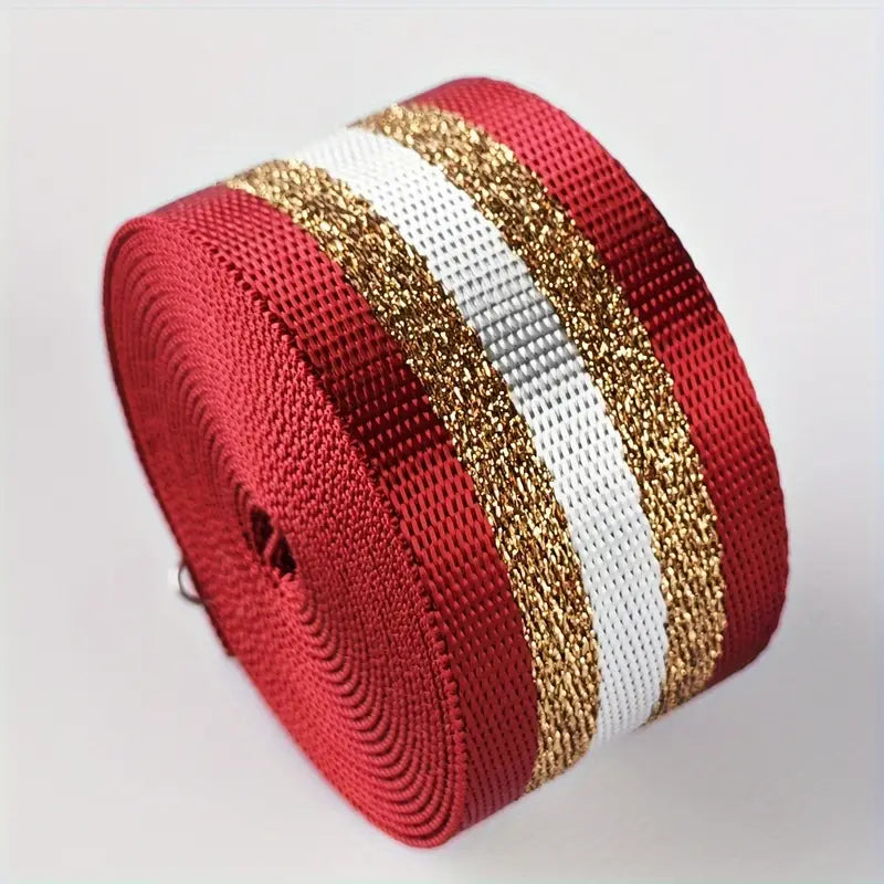 Metallic Webbing (Gold Metallic) 1 1/2" (3 Yards)