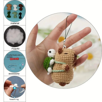 Crochet Kit - Capybara & Turtle - Essential Notions