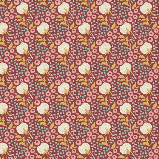 Sanctuary - Cotton Field in Maroon - Tilda