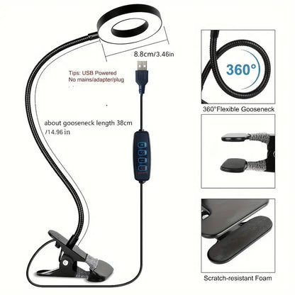 Premium LED Magnifying Glass 10x with Bendable Gooseneck - Essential Notions (Pre-order: Feb 2025)