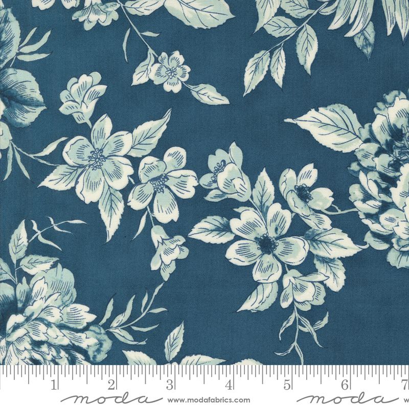 Sandalwood 108" Wideback - Meadow in Indigo - 3 Sisters - Moda (Pre-order: Dec 2024)