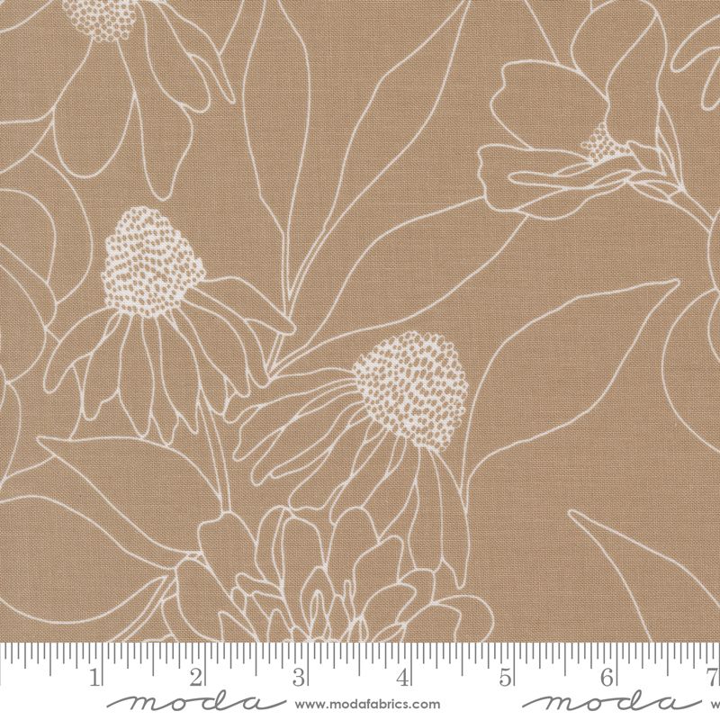 Botany 108" Wideback - Etched Floral in Earth - Alli K Designs - Moda (Pre-order Feb 2025)