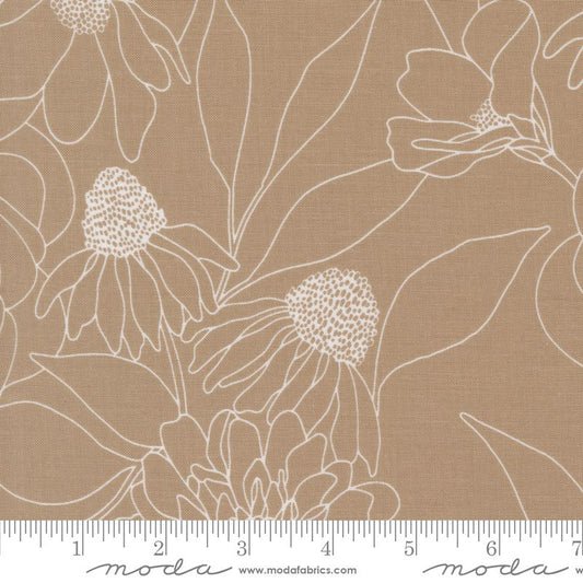 Botany 108" Wideback - Etched Floral in Earth - Alli K Designs - Moda (Pre-order: Apr 2025