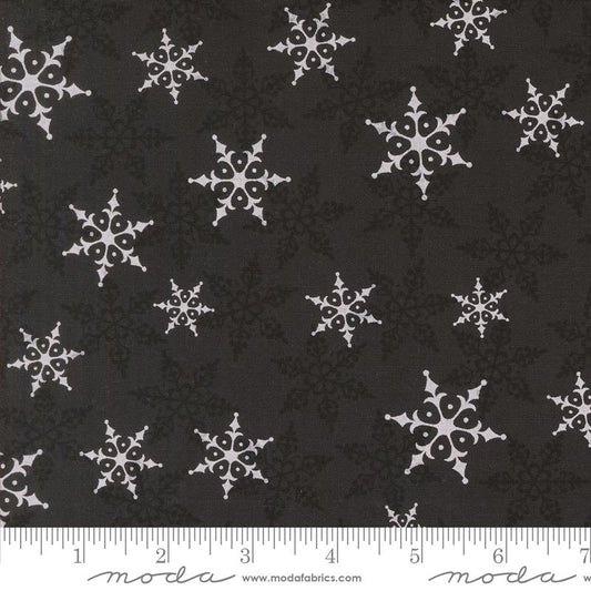 Winter Friends 108" Wideback - Falling Snow in Charcoal Black - Deb Strain - Moda (Pre-order: July 2025)