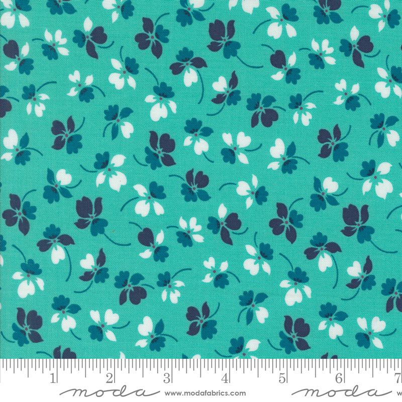 Color Crush - Flourish in Aqua - V & Co - Moda (Pre-order: Apr 2025)