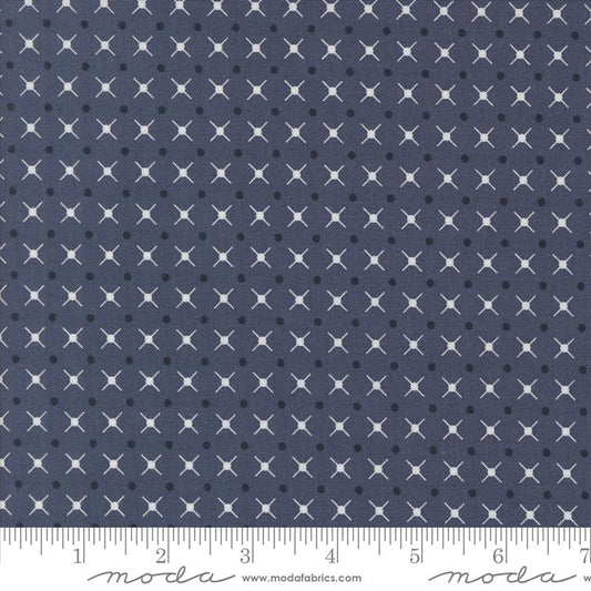 Color Crush - X and O in Indigo - V & Co - Moda (Pre-order: Apr 2025)