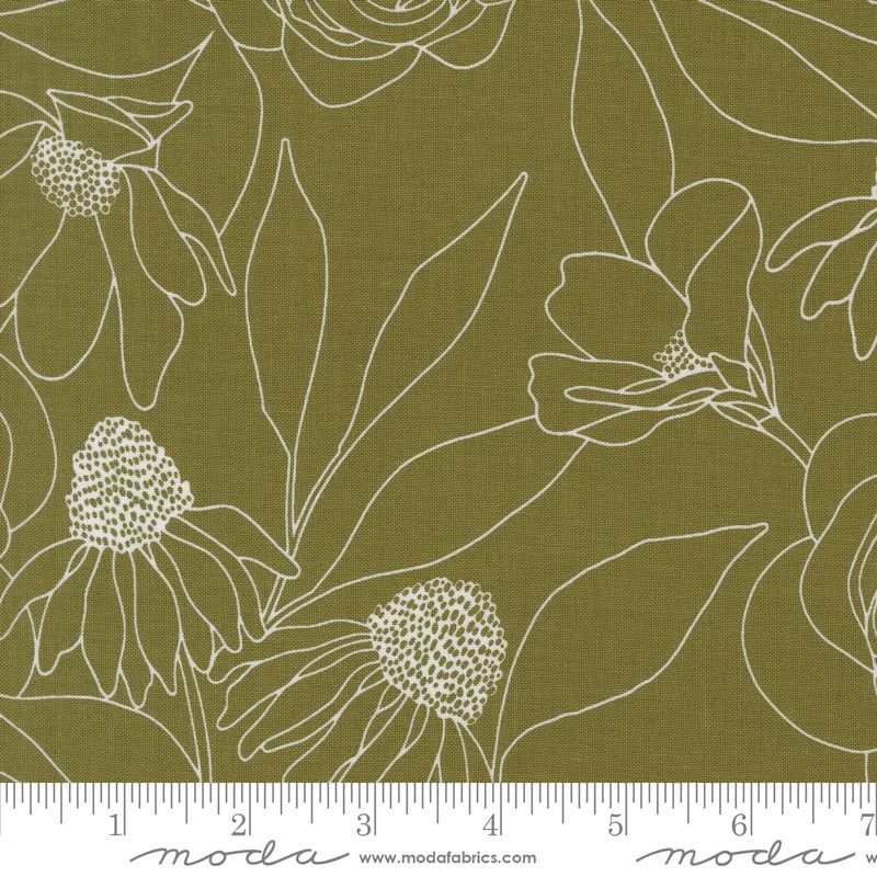 Botany - Etched Floral in Fern - Alli K Designs - Moda (Pre-order Feb 2025)