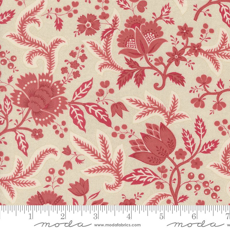 Rouenneries Trois - Belle in Pearl/Faded Red - French General - Moda