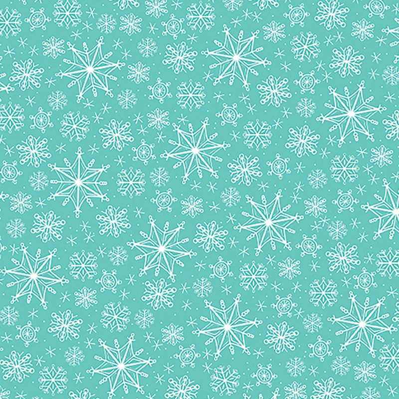 Happy Llamadays - 14431-80 in Aqua - Benartex