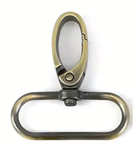 Oval Ring Swivel Snap Hook Lobster Claw - (1.5")