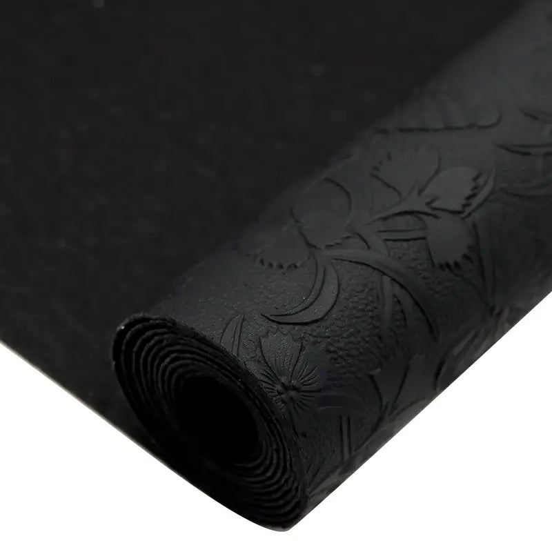 Faux Leather (Textured) Roll - Dragonfly & Butterfly Metallic (12" x 55") - Essential Notions