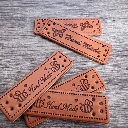 Handmade Butterflies & Bees Tags (Leatherette)