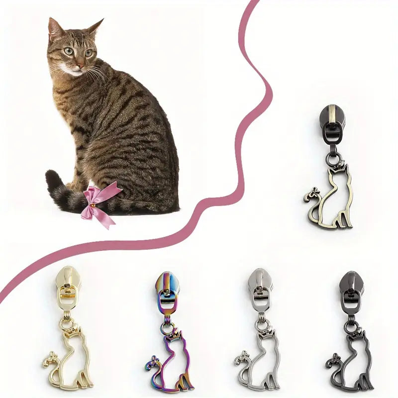 Kitty Bow Zipper Pull #5