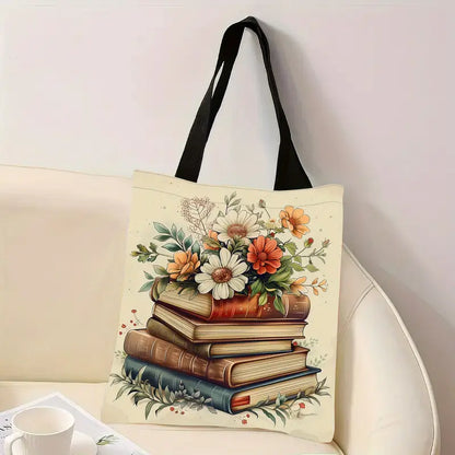 Sew n' Stash Tote Bag - Floral Books