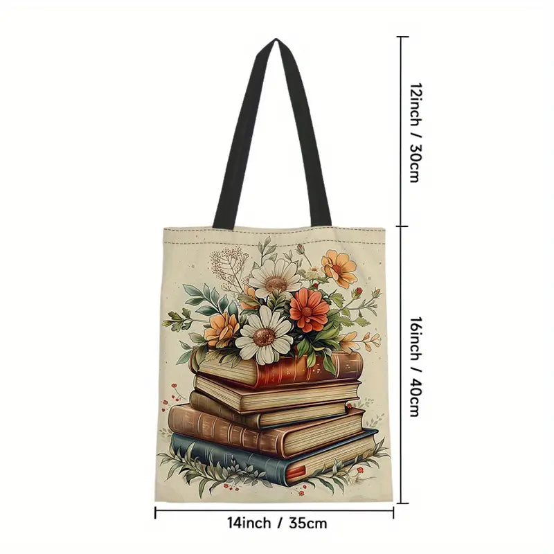 Sew n' Stash Tote Bag - Floral Books