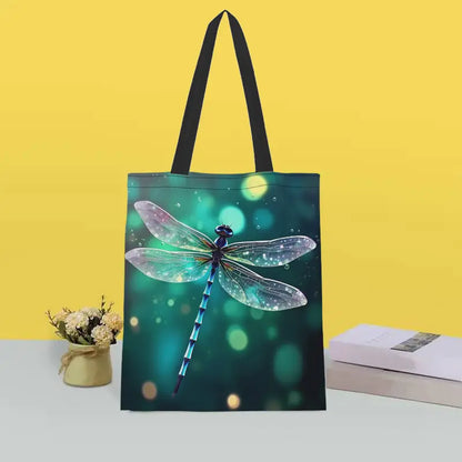 Sew n' Stash Tote Bag - Emerald Dragonfly