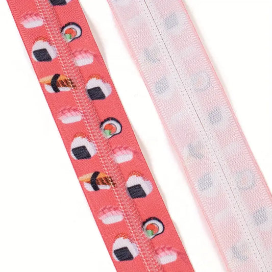 Zipper Set Nylon #5 - Sushi (4.9 Yards & BONUS 10 Pulls)