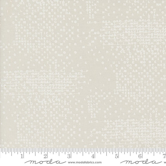 Still More Paper - Spell It Again in Fog - Zen Chic - Moda (Pre-order: Nov 2024)