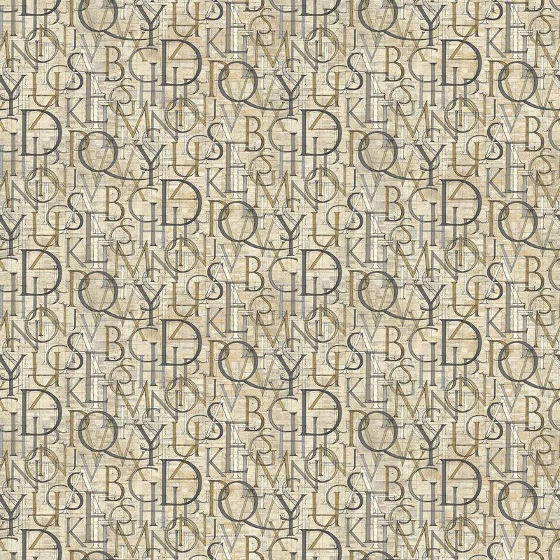 My Type - Roman Letters in Cream Multi - Nina Djuric - Northcott