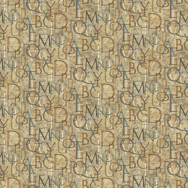 My Type - Roman Letters in Ochre Multi - Nina Djuric - Northcott