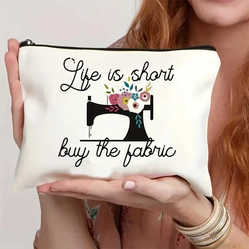 Sew n' Stash Bag - Life is Short Buy the Fabric - Essential Notions