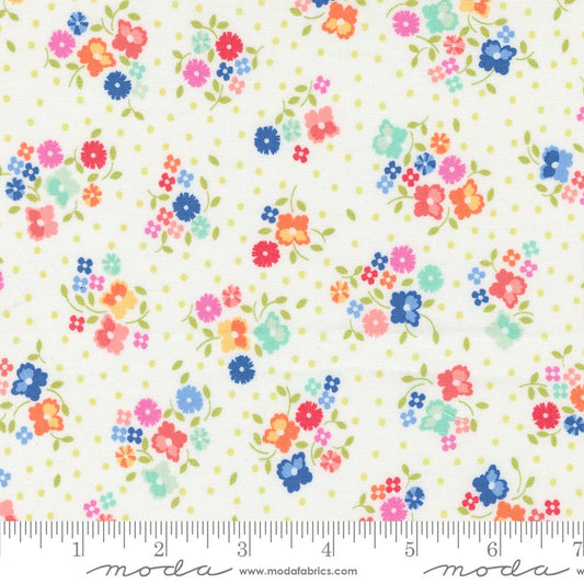 Cali & Co - Flower Dot in Cloud/Multi - Corey Yoder - Moda (Pre-order: Nov 2024)