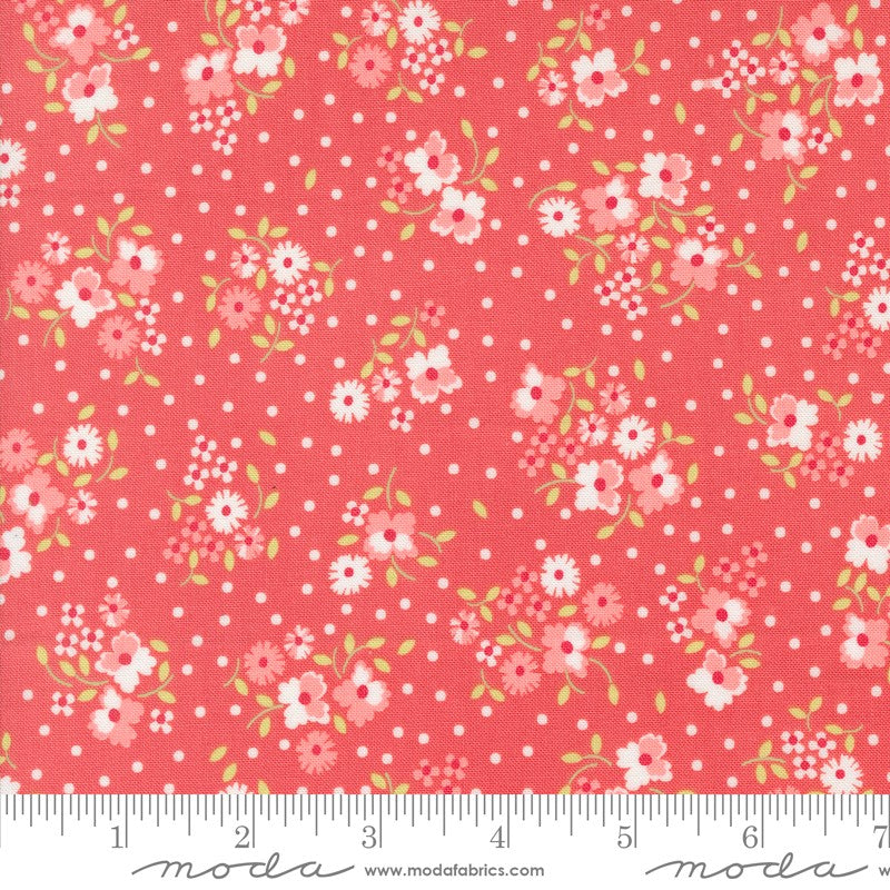 Cali & Co - Flower Dot in Flamingo - Corey Yoder - Moda (Pre-order: Nov 2024)