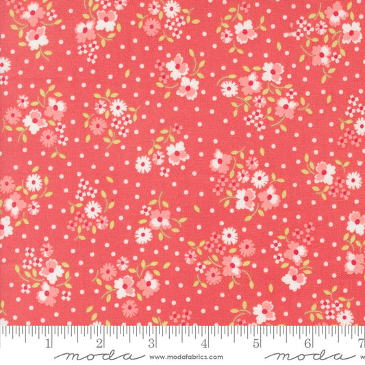 Cali & Co - Flower Dot in Flamingo - Corey Yoder - Moda