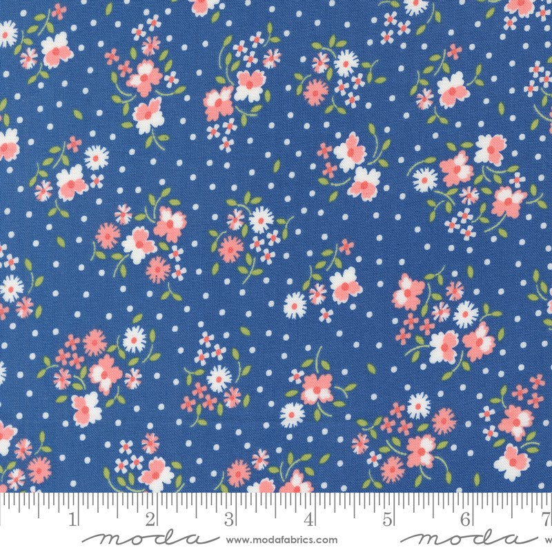 Cali & Co - Flower Dot in Cobalt - Corey Yoder - Moda (Pre-order: Mar 2025)