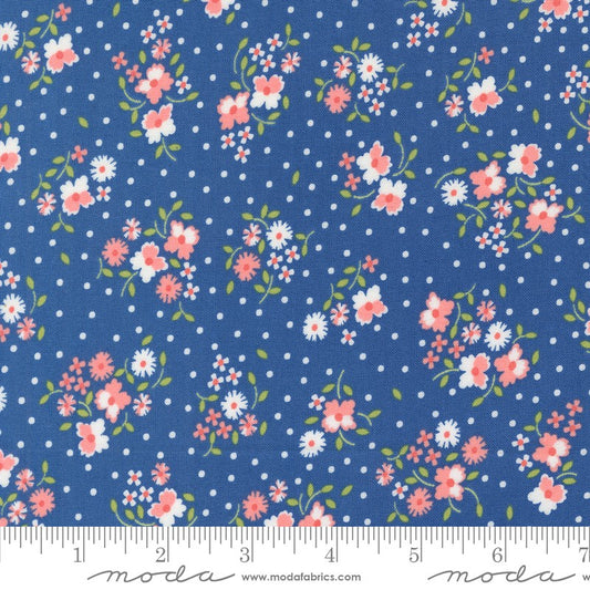 Cali & Co - Flower Dot in Cobalt - Corey Yoder - Moda (Pre-order: Nov 2024)