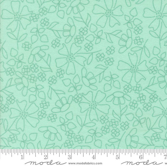 Sherbet Sunshine Flannels - Sketch in Sea Glass - Corey Yoder - Moda (Pre-order: Aug 2025)