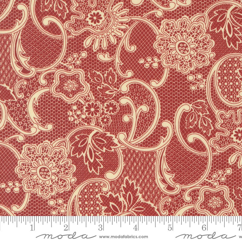 Lydia's Lace - 31681-13 in Crimson - Betsy Chutchian - Moda