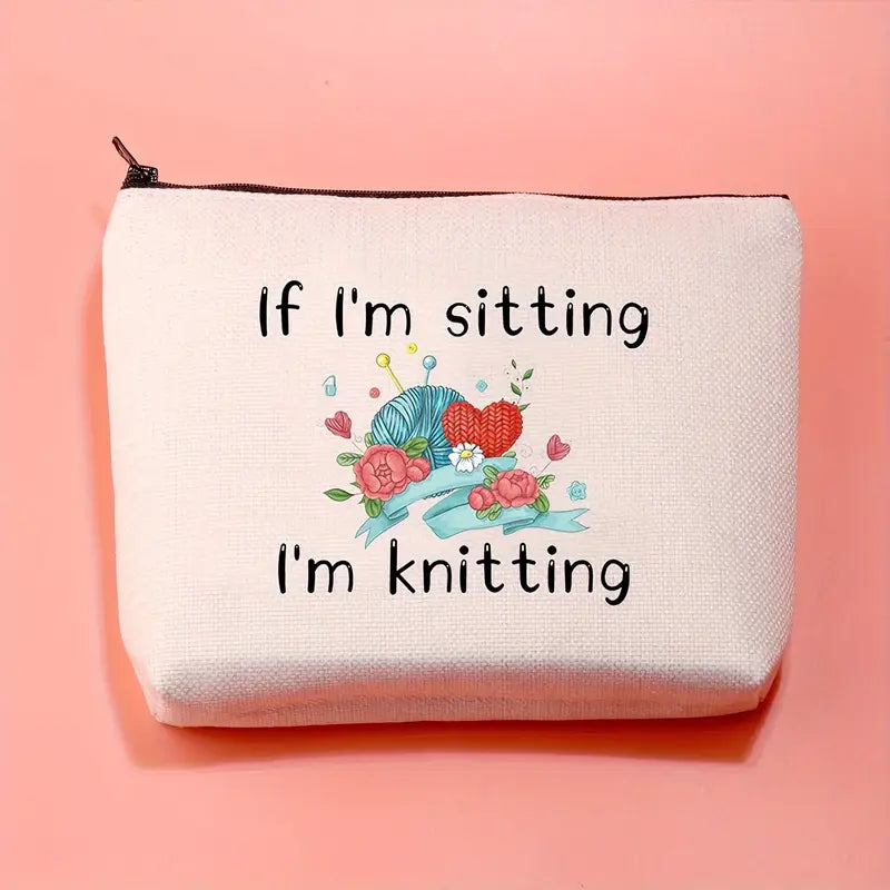 Sew n' Stash Bag - If I'm Sitting I'm Knitting - Essential Notions