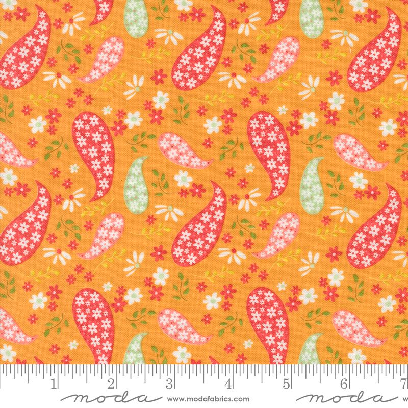 Raspberry Summer - Paisley in Apricot - Sherri & Chelsi - Moda (Pre-order Feb 2025)