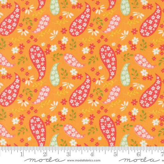 Raspberry Summer - Paisley in Apricot - Sherri & Chelsi - Moda (Pre-order Feb 2025)