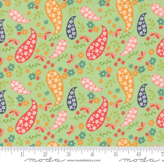 Raspberry Summer - Paisley in Mint - Sherri & Chelsi - Moda (Pre-order: Apr 2025)