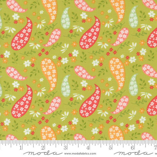 Raspberry Summer - Paisley in Lime - Sherri & Chelsi - Moda (Pre-order Feb 2025)