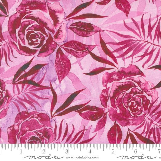 Coming Up Roses - Prussian Rose in Magenta - Create Joy Project - Moda