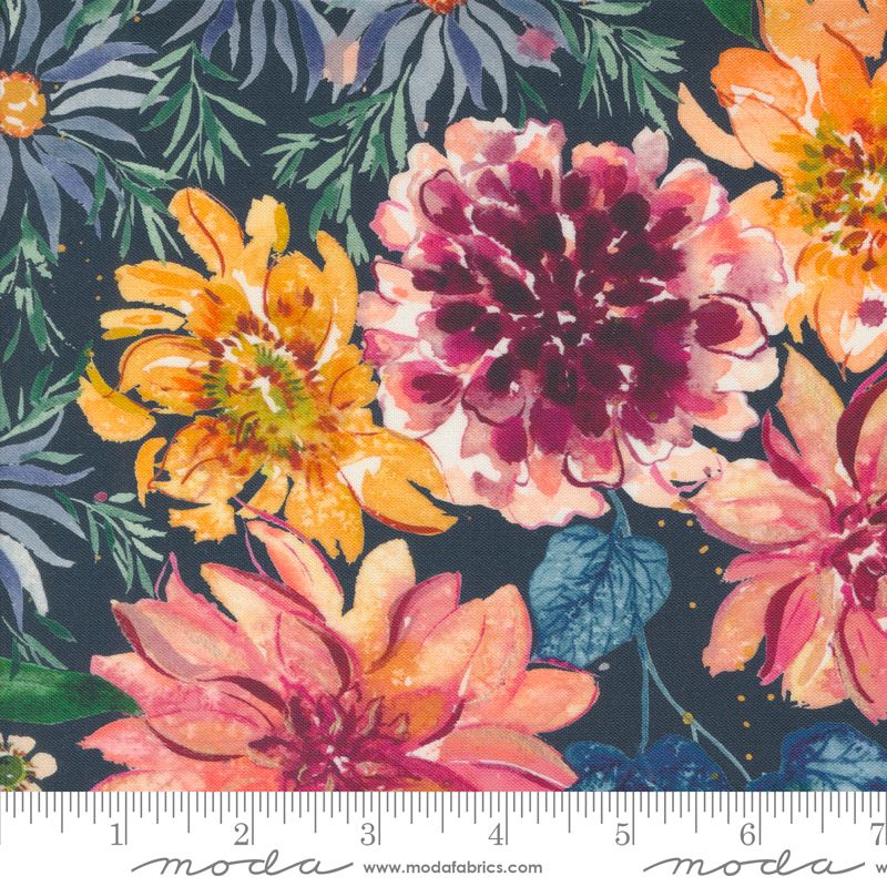 Floribunda - Retro Harvest in Midnight - Create Joy Project - Moda (Pre-order Oct 2024)