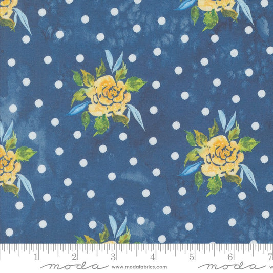 Sunshine & Blue Skies - Rosey Dots in Lake - Create Joy Project - Moda