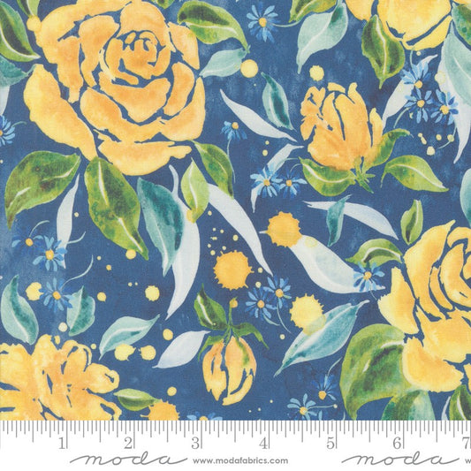 Sunshine & Blue Skies - Rose Upon Rows in Lake - Create Joy Project - Moda