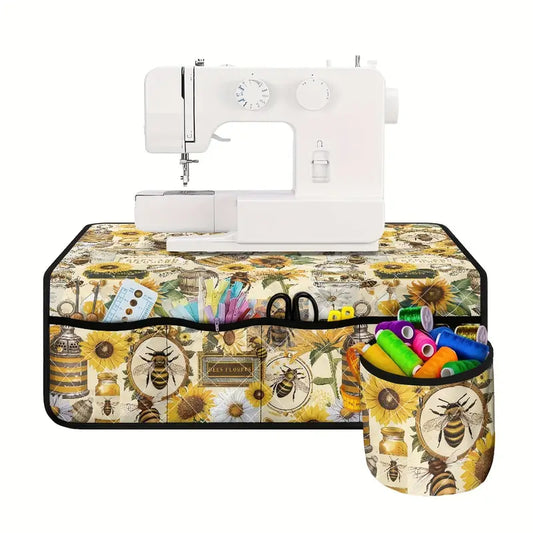 Sew n' Stash Sewing Machine Organizer - Bees & Sunflowers - Essential Notions (Pre-order: Feb 2025)