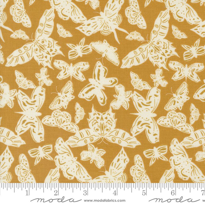 Enchantment - Paper Butterflies in Caramel - Sweetfire Road - Moda