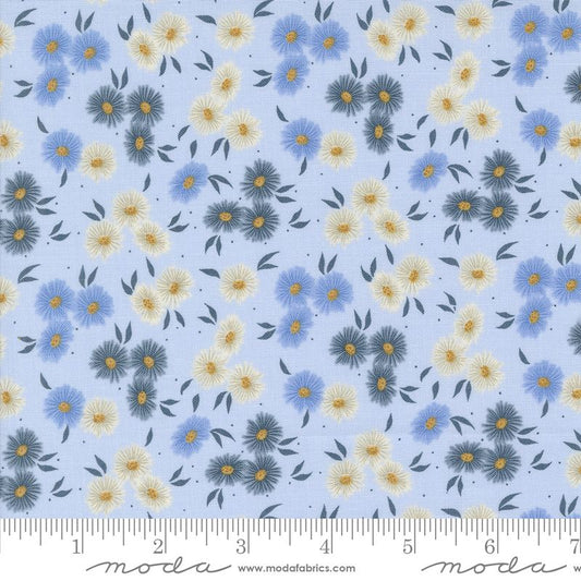 Seaglass Summer - Beach Asters in Dappled Blue - Sweetfire Road - Moda (Pre-order: May 2025)