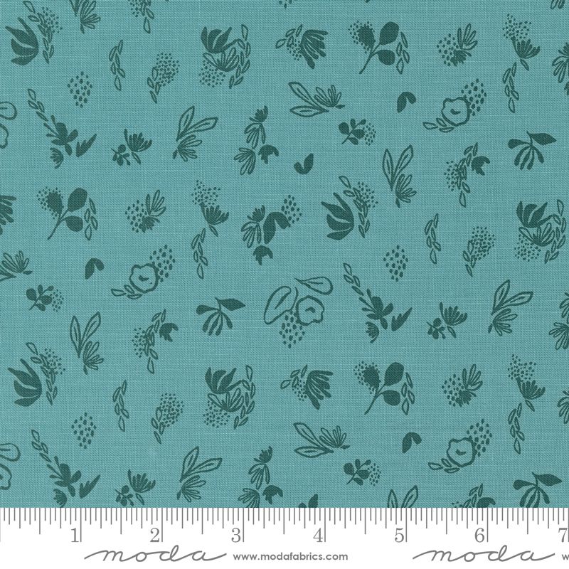 Things Above - Floral Sprinkles in Teal - Fancy That Design House - Moda (Pre-order: Dec 2024)